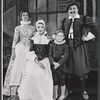 Barbara Barrie, Nancy Marchand, Patrick Hines and unidentified in the 1959 American Shakespeare Festival production of The Merry Wives of Windsor