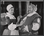 Nancy Marchand and Larry Gates in the 1959 American Shakespeare Festival production of The Merry Wives of Windsor