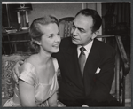 Mona Freeman and Edward G. Robinson in the 1958 tour of the stage production Middle of the Night