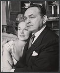 Mona Freeman and Edward G. Robinson in the 1958 tour of the stage production Middle of the Night