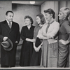Edward G. Robinson, June Walker and unidentified others in the 1958 tour of the stage production Middle of the Night