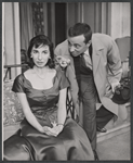 Norman Feld and unidentified in the 1958 tour of the stage production Middle of the Night