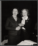 Alice Pearce and Tallulah Bankhead in rehearsal for the stage production Midgie Purvis