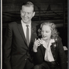 William Redfield and Tallulah Bankhead in rehearsal for the stage production Midgie Purvis