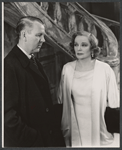 Clinton Sundberg and Tallulah Bankhead in the stage production Midgie Purvis