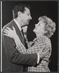 Steven Hill and Janet Gaynor in the stage production The Midnight Sun