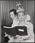 Fritz Weaver and June Havoc in rehearsal for the 1959 stage production A Midsummer Night's Dream
