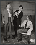 Hiram Sherman [center], Morris Carnovsky [right] and unidentified in rehearsal for the 1959 American Shakespeare production of A Midsummer Night's Dream