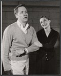 William Smithers and Inga Swenson in rehearsal for the 1959 American Shakespeare production of A Midsummer Night's Dream
