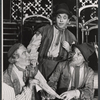 Hiram Sherman, Morris Carnovsky and unidentified [left] in the 1959 American Shakespeare production of A Midsummer Night's Dream