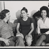 Kathleen Widdoes and unidentified others in rehearsal for 1974 stage production A Midsummer Night's Dream