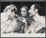 Edward Herrmann, Roberts Blossom and unidentified in the 1974 stage production A Midsummer Night's Dream