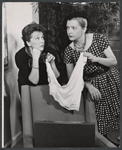 Nancy Kelly and Polly Rowles in the stage production A Mighty Man is He