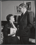 Nancy Kelly and Reginald Denham in rehearsal for the stage production A Mighty Man is He