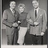 Jeffrey Lynn, Mindy Carson and John Lasell in the national cast of the stage production Mary, Mary