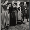 Faye Dunaway, Albert Dekker and unidentified others in the touring stage production A Man for all Seasons