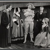 Albert Dekker [right] and unidentified others in tour of the stage production A Man for all Seasons