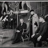 Albert Dekker, George Rose and unidentified others in the touring stage production A Man for all Seasons
