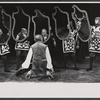 Robert Wright and ensemble in publicity photo for the stage production Man of La Mancha