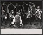 Robert Wright and ensemble in publicity photo for the stage production Man of La Mancha