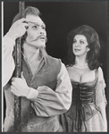Somegoro Ichikawa and Gaylea Byrne in publicity for the stage production Man of La Mancha
