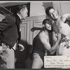 Franchot Tone, Coley Wallace and Rockne Tarkington in the stage production Mandingo