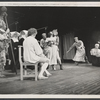 William Roerick, Verna Bloom [center], Dennis Patrick [right] and unidentified others in the 1967 production of Marat/Sade