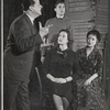 Norman Kelley, Richard Cross, Franca Duval and Ruth Kobart in rehearsal for the stage production Maria Golovin