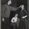 Richard Cross, Gian Carlo Menotti and Franca Duval in rehearsal for the stage production Maria Golovin