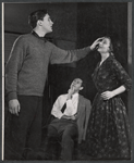 Richard Cross, Gian Carlo Menotti and Franca Duval in rehearsal for the stage production Maria Golovin