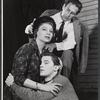 Richard Cross, Gian Carlo Menotti and Franca Duval in rehearsal for the stage production Maria Golovin