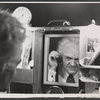 Hal Holbrook preparing to perform in Mark Twain Tonight! 1966