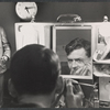 Hal Holbrook preparing to perform in Mark Twain Tonight! 1966