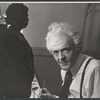 Hal Holbrook preparing for the stage performance in Mark Twain Tonight! 1966