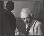 Hal Holbrook preparing to perform in Mark Twain Tonight! 1966