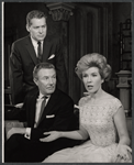 Scott McKay, Tom Helmore and Julia Meade in the stage production Mary, Mary