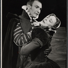 John Colicos and Irene Worth in the 1957 Off-Broadway production of Mary Stuart