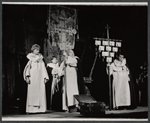 Peter Bull [center] and unidentified others in the stage production Luther