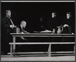 Albert Finney [right] and unidentified in the stage production Luther