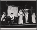 Peter Bull [center] and unidentified others in the stage production Luther