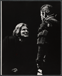 Albert Finney and unidentified in the stage production Luther