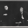 Albert Finney and unidentified in the stage production Luther