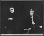 Albert Finney and unidentified in the stage production Luther