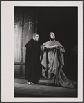 Albert Finney and unidentified in the stage production Luther