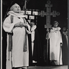 Peter Bull [left] and unidentified others in the stage production Luther
