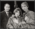 Eli Wallach, Anne Jackson and Gabriel Dell in publicity pose for the Broadway production of Luv