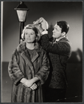 Barbara Bel Geddes and Larry Blyden in publicity pose for the Broadway production of Luv