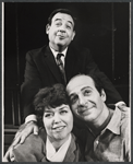Tom Bosley [standing] Dorothy Loudon and Herb Edelman from the touring cast of the stage production Luv
