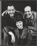 Tom Bosley, Dorothy Loudon and Herb Edelman in publicity photo for the national touring stage production Luv