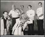 Philip Bruns, Melina Mercouri [center] and unidentified others in the 1972 stage production Lysistrada